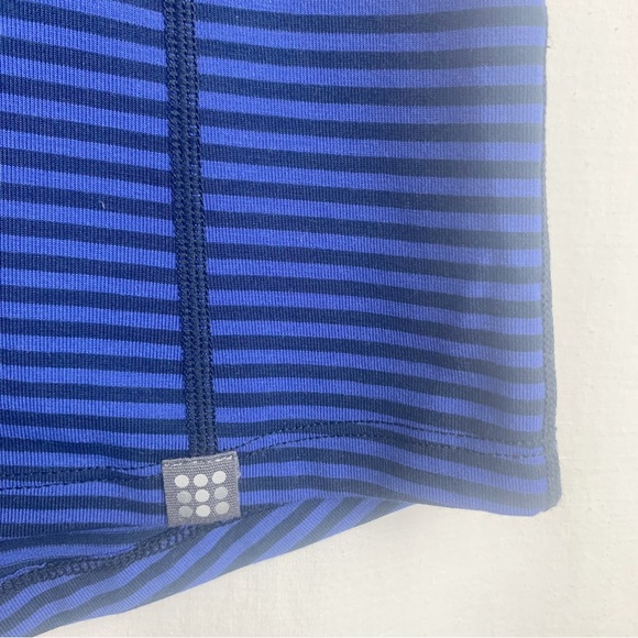 Title Nine Striped Vibe Tee Blue/Black Size S - Picture 4 of 6